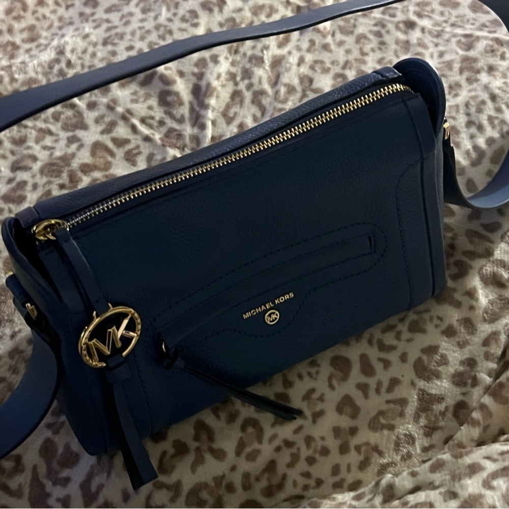 Micheal Kors carine leather small crossbody bag